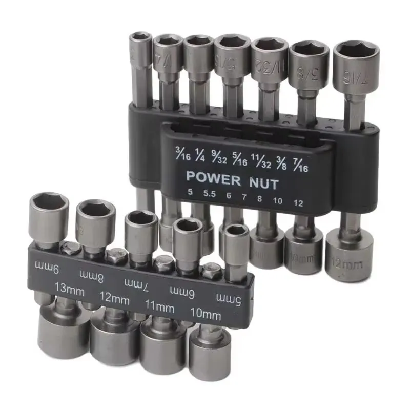 

Powerful Socket Inner Hexagonal Wrench Hexagonal Handle Screwdriver Socket Extension Rod Pneumatic Screwdriver Insert Tool Set