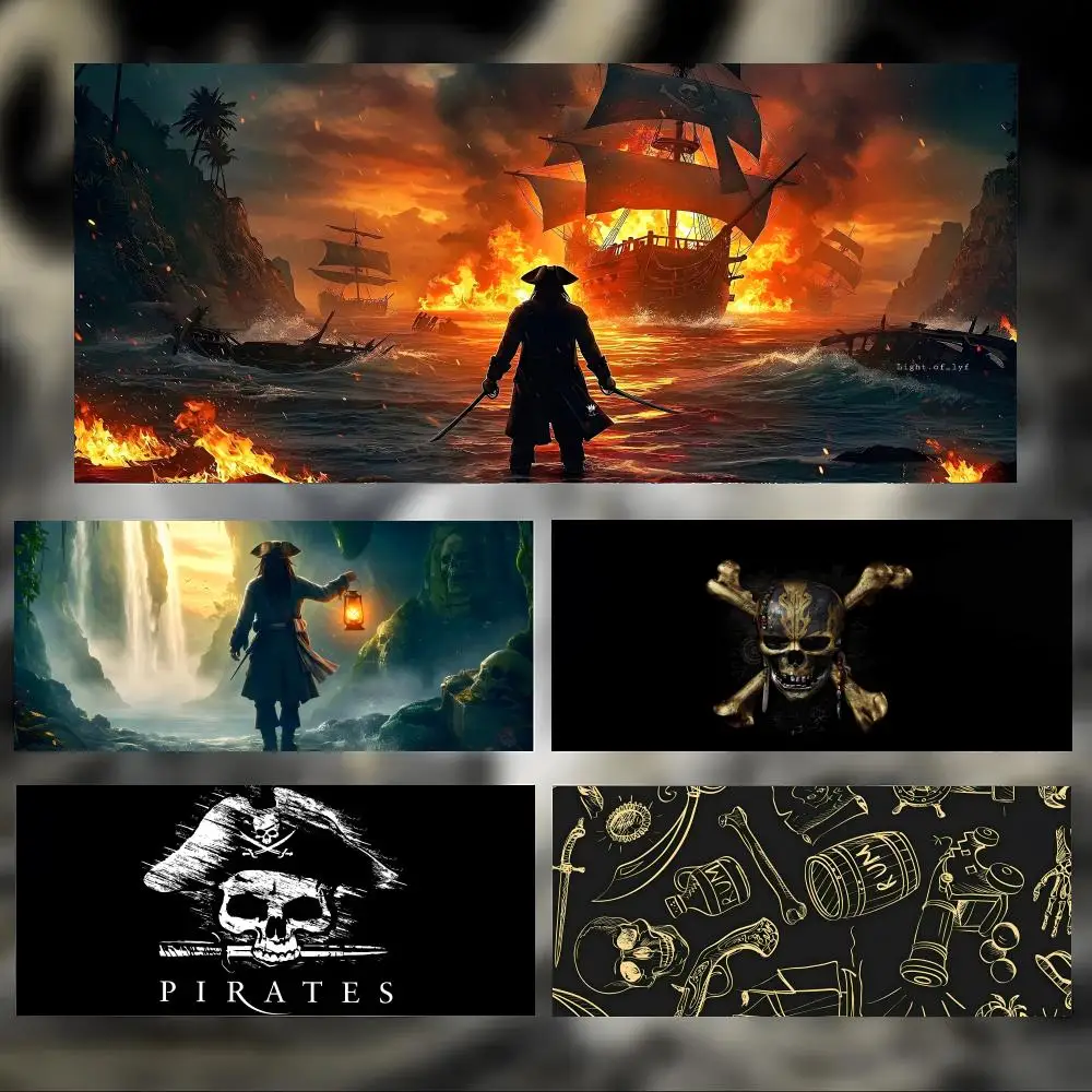 Epic Cool Game P-Pirate L-Legends Mouse Pad Large Thick Desk Pad Stitched Edges Gaming Mouse Mat for PC