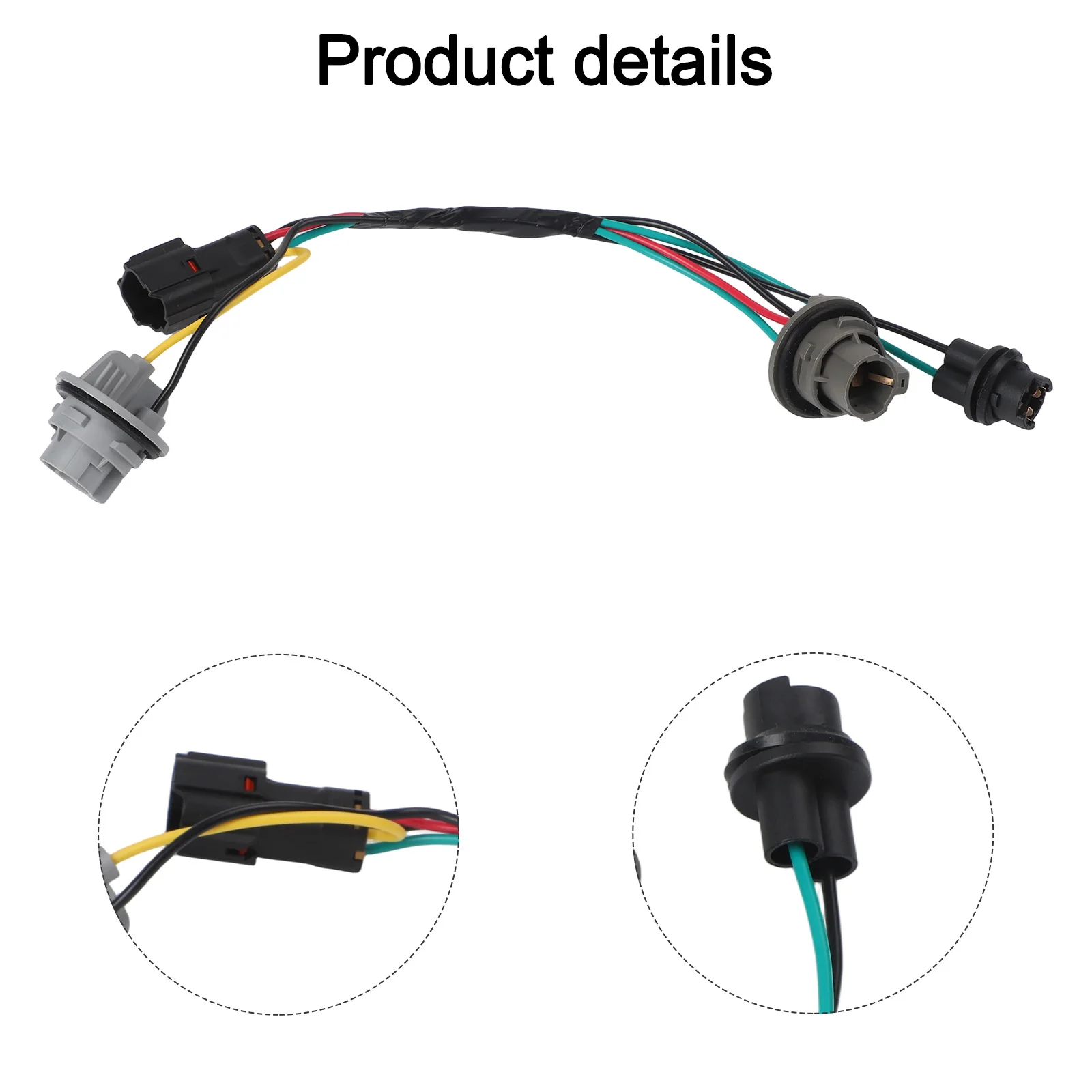 Wire Harness Socket Assembly Compatible Model 2014-2015 Made Of Plastic Auto Tail Light Connector Kit As Shown Auto Maintenance
