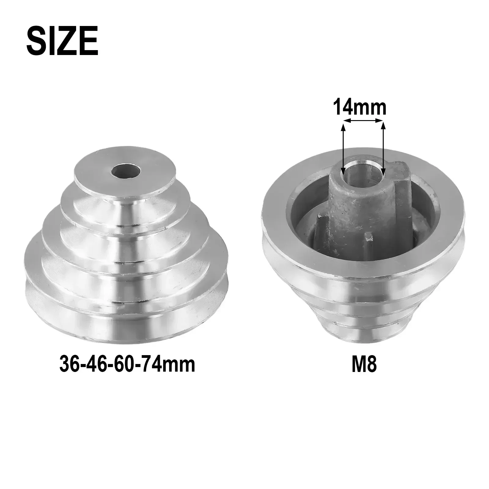 3pcs/Set Pagoda Pulley Wheel Aluminum Transmission Wheel For Benchtop Drill Press Z4116  14mm, 18mm, 21mm, Tool Accessories