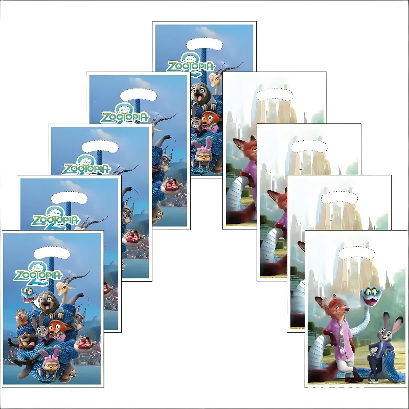 Zootopia 2 حقيبة غاري جودي الكرتون لطيف الشكل على الوجهين حفلة عيد ميلاد الإبداعية هدية الحلوى شنطة هدايا تخزين جائزة عملية #2