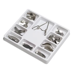 Dental Saddle Contoured Metal Matrices Matrix Universal Kit With Spring Clipse