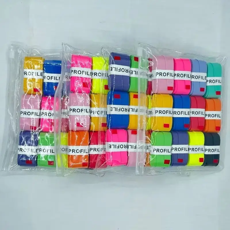 Wilson 12pcs Overgrip Sweat Band Absorption Sticky PU Tennis Racket Padle Grip Hand Glue Tennis Badminton Racket Grip Belt