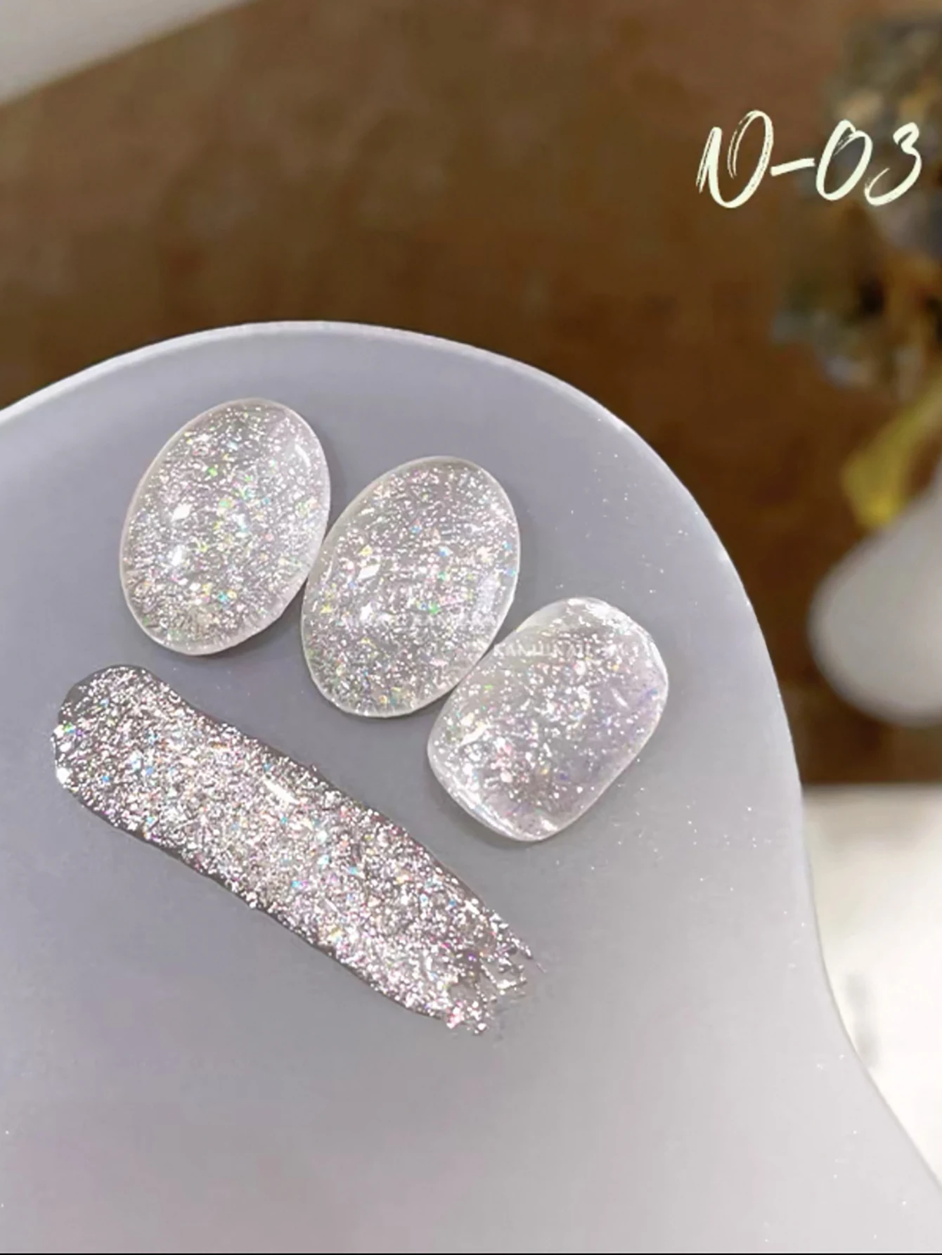 1-12pcs WS 폭발성 플래시 스타 원사 깨진 다이아몬드 젤 매니큐어 새로운 얼음 투명 핑크 화이트 블루 네일 아트 네일 용품