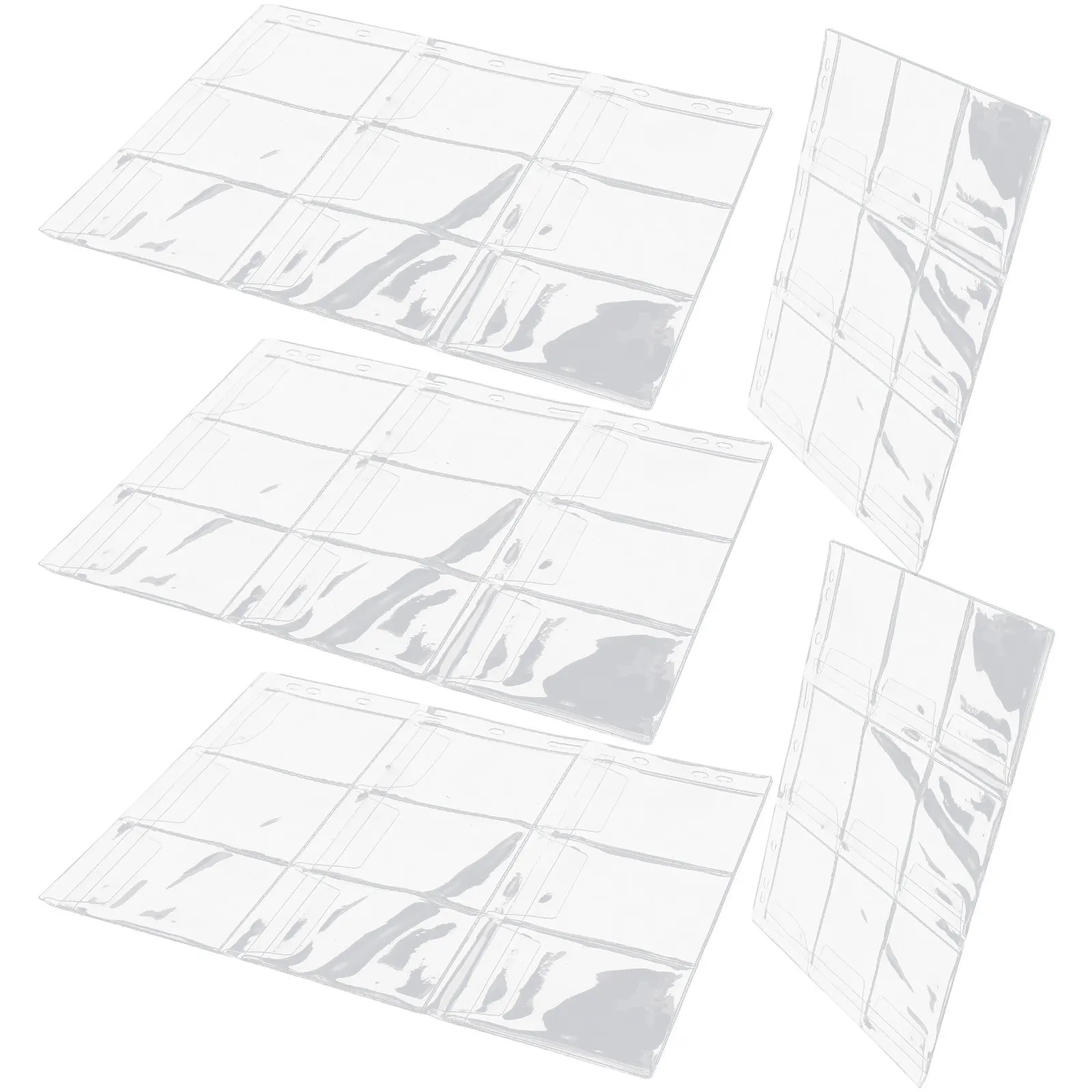 

Набор из 5 прозрачных страниц для коллекционирования монет, 9 отверстий, разделители для монет, медалей, значков, для коллекционных альбомов