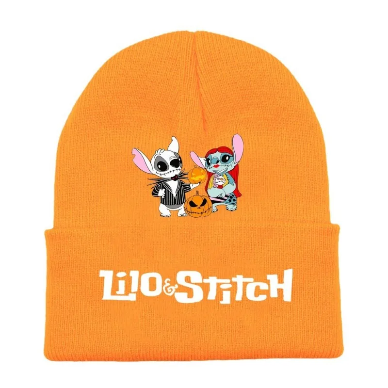 Disney Stitch Dzianinowa Czapka Ciepłe Czapki Moda Utrzymuj Ciepło Hip Hop Kreskówka Czapki Czaszki Zimowe Dla Mężczyzn Kobiet Prezenty Halloween