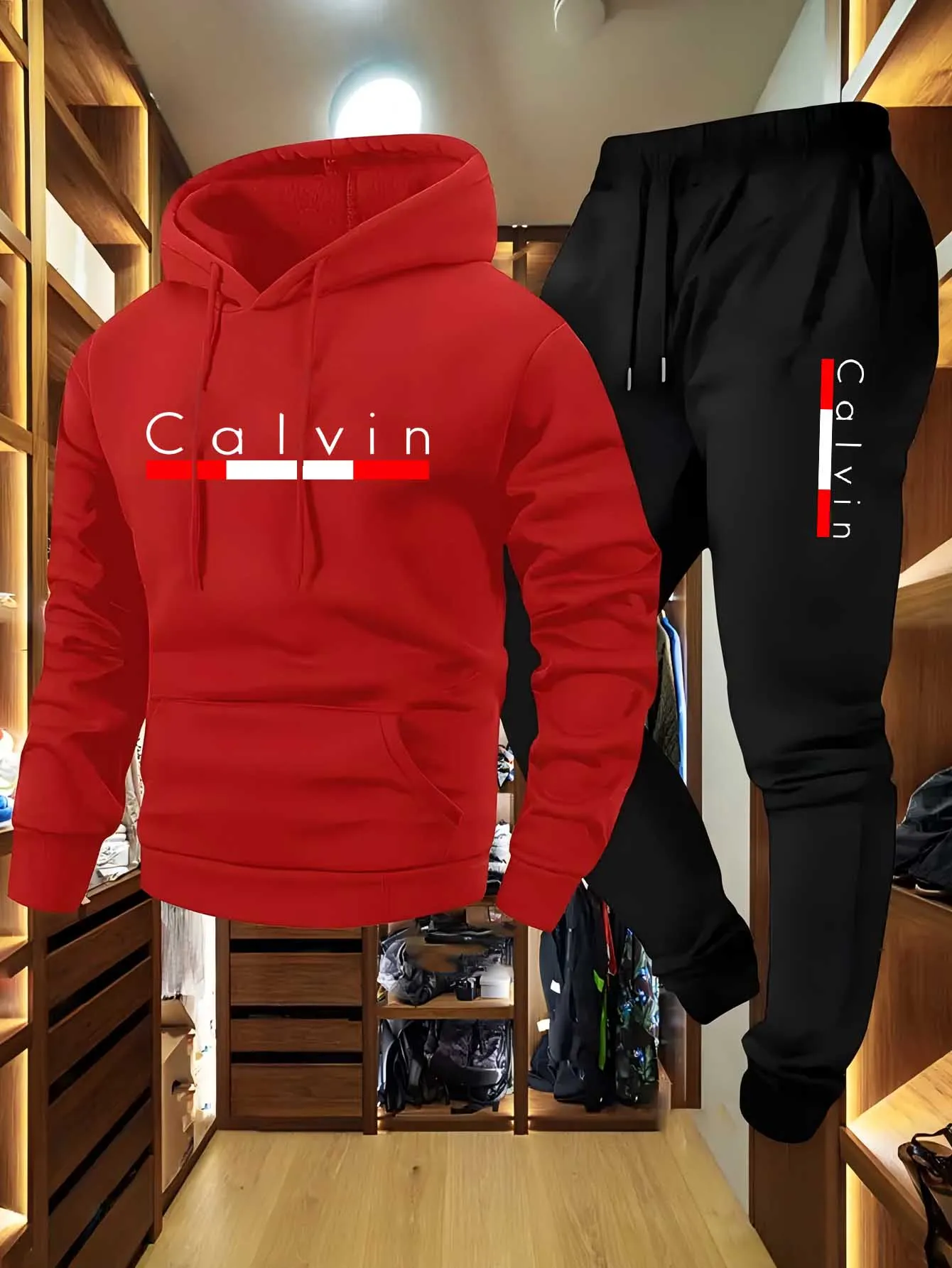 

The new men's suits come in various styles, including hooded sweatshirts, men's running wear, sportswear and athletic wear.