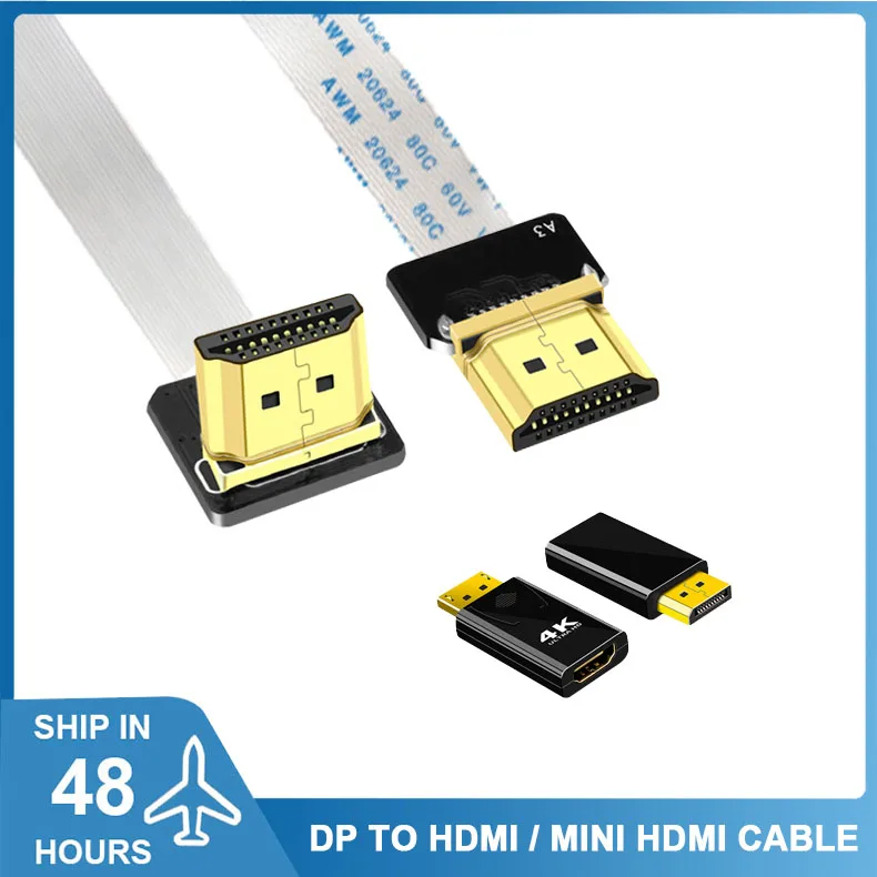 1080P/4K DP to HDMI Adapter Connector,MINI.HDMI cable,USB 2.0 Motherboard 9pin 1 in 2 Splitter,DIY Computer Accessries