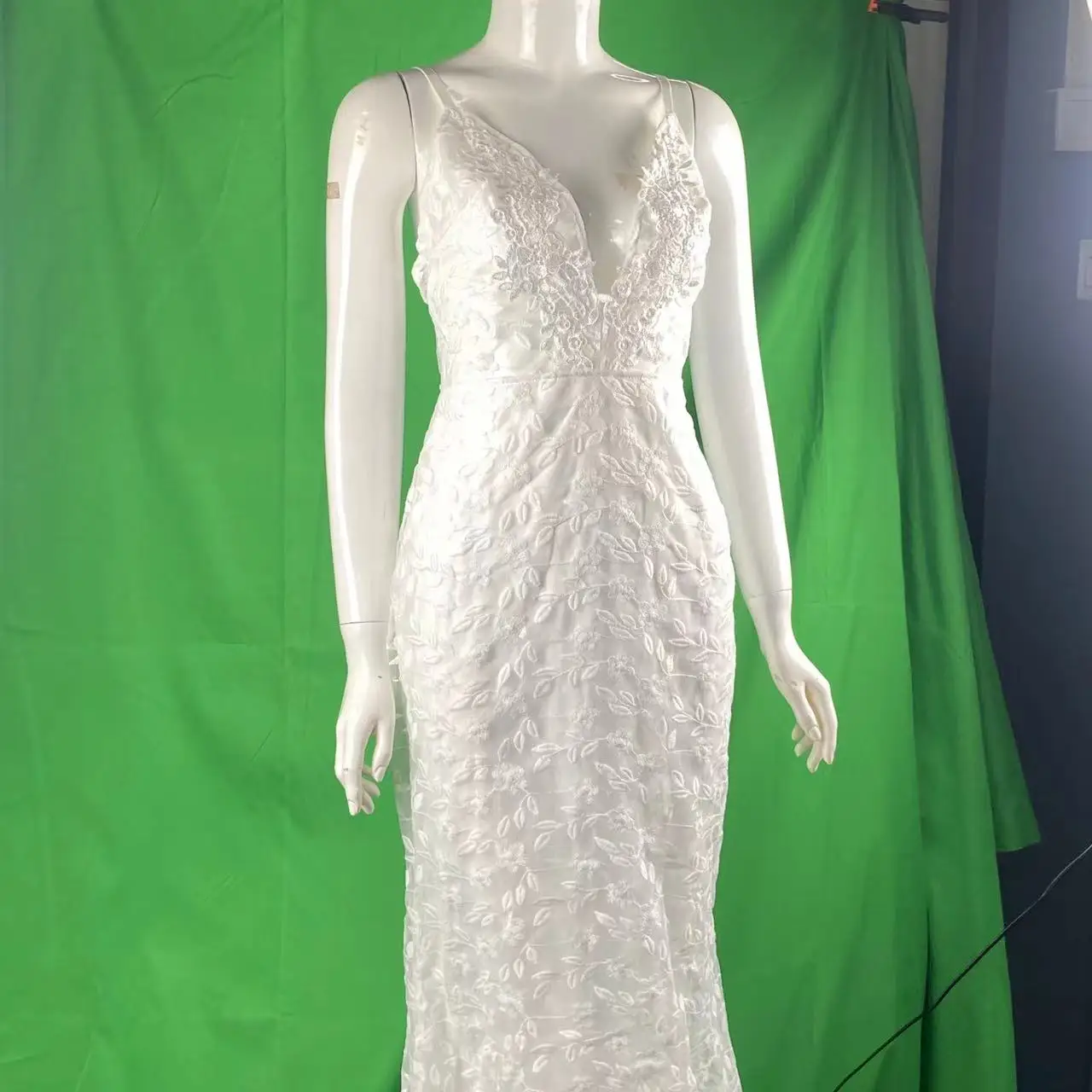 Vestido de cóctel elegante, tirantes finos blancos, vestidos de fiesta de tul, calcomanía con espalda abierta, Maxi bata de dama de honor, vestidos de novia para mujer