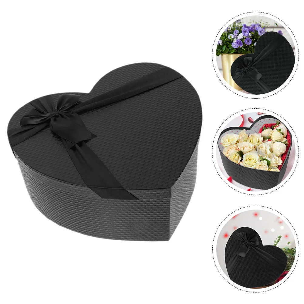 

Gift Box Flower Boxes for Arrangements Empty Gifts Chocolate Heart Paper with Lids Man