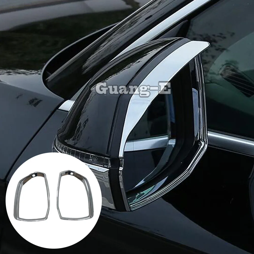 

Car Rear View Side Glass Mirror Trim Frame Rain Shield Sun Visor Shade ABS Eyebrow For Audi Q5 Q5L 2018 2019 2020 2021 2022 2023