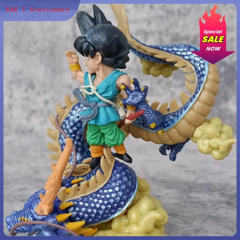 13cm Figurka Anime Dragon Ball Powodzenia Goku Shenron Gt Son Goku Super Saiyan Pvc Figurka Kolekcjonerska Statua Model Zabawki Prezent