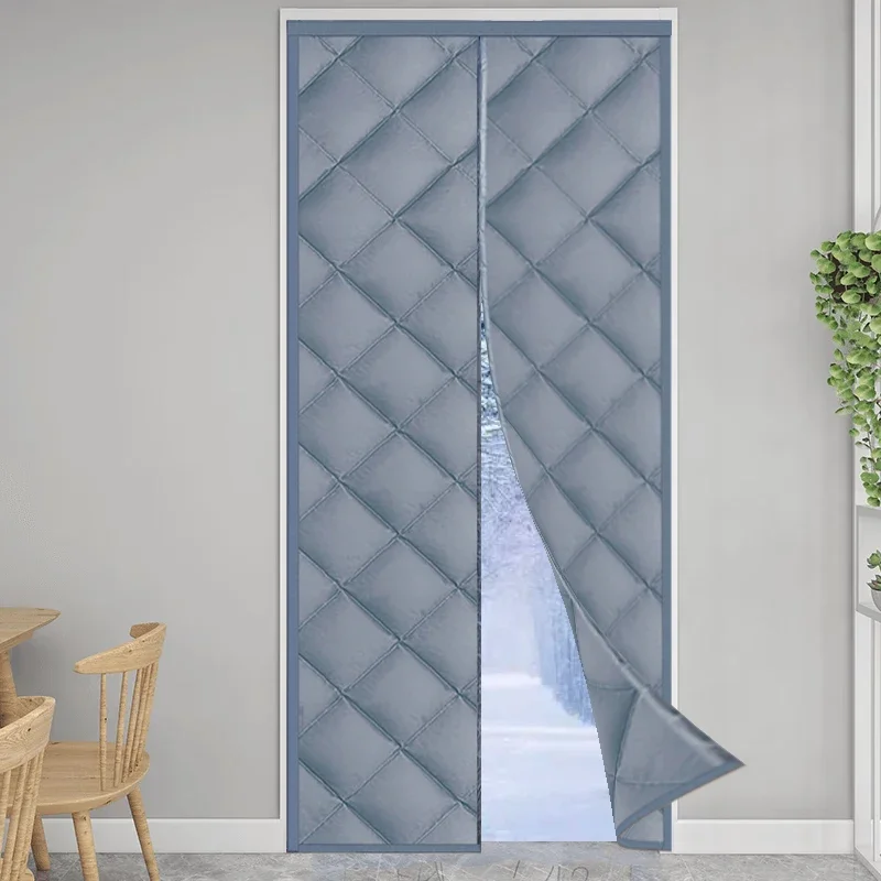 Cold-proof, Warm and Magnetic Modern Oxford Cloth Door Curtains With Cottonpromote sales