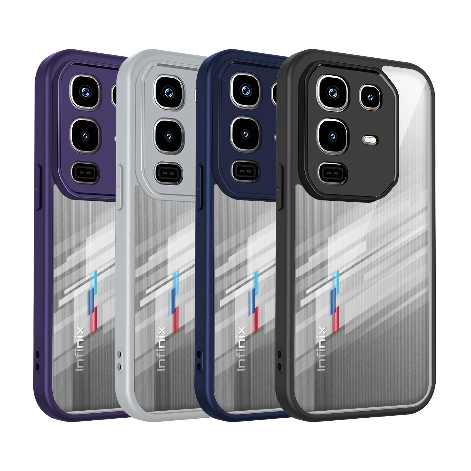 Funda para Infinix Note 50 4G, Funda para Infinix Note 50 Pro, Funda para Infinix Note 50X, Cubierta con Amortiguación de Aire, Carcasa Trasera Mate Transparente y Rígida