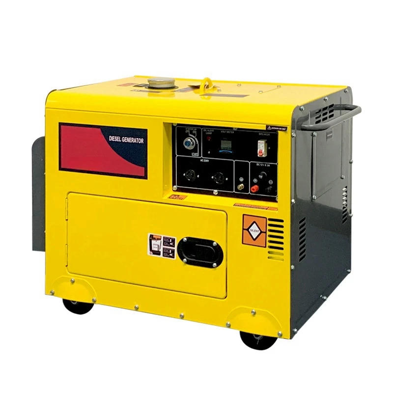 Geradores Diesel Silenciosos de Baixo Preço 5kva 6kva 8kW 10kva à Venda, Gerador Elétrico Diesel