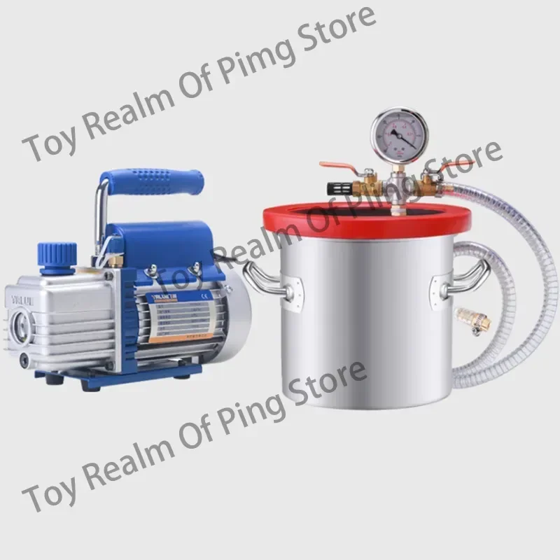 Visible vacuum defoaming bucket AB glue  stabilized wooden  epoxy silicone deoaming   pump tank