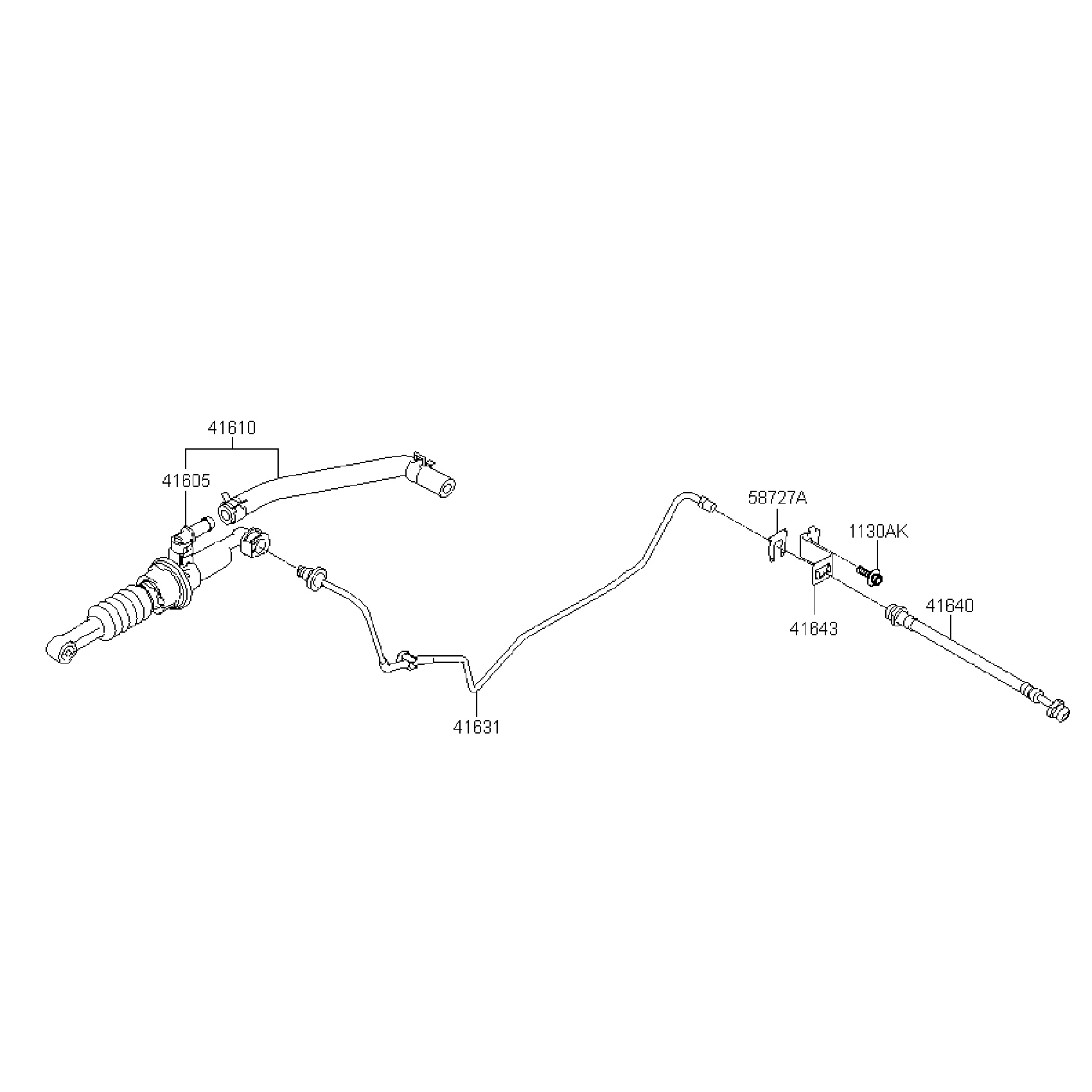 41610H7100 Clutch Master Cylinder for Kia Soluto Pegas Kx1 for Hyundai Reina 2018 2019 2020 2021 41610-H7100JAS