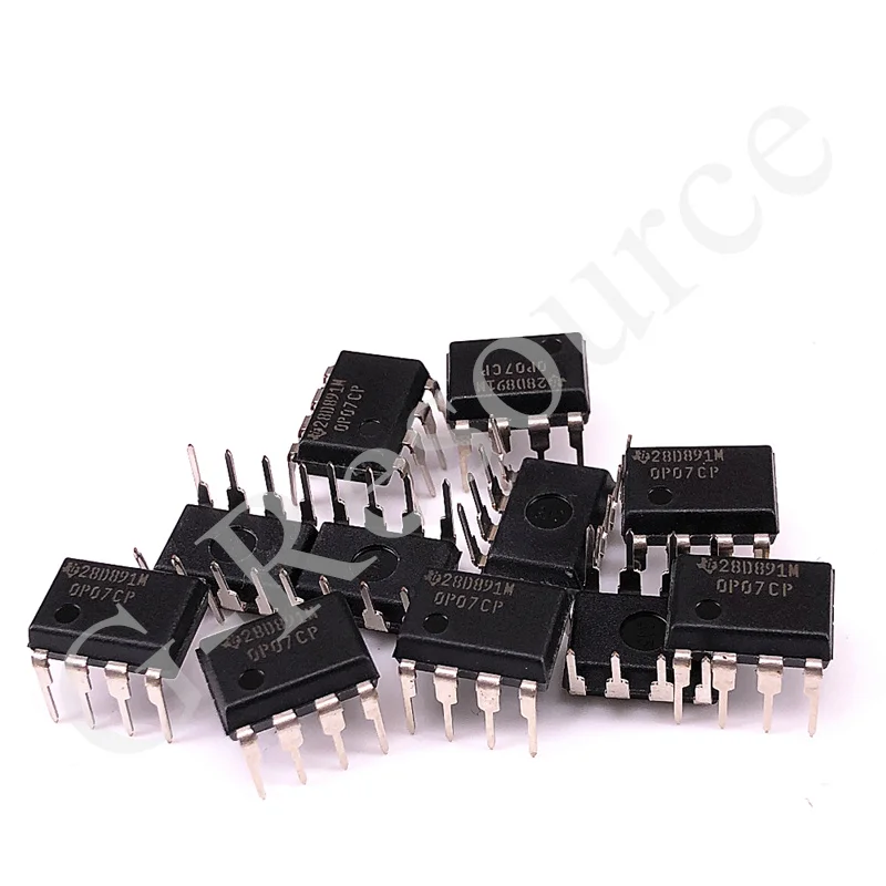 (10pcs) OP07CP DIP-8 OP07C SOP-8 In-line Low Noise Operational Amplifier