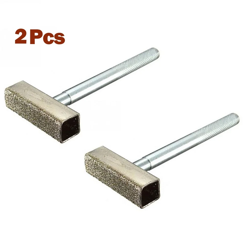 2pcs Thickening Diamond Sintered T Type Wheel Dresser Grinding Disc Sharpening Stone Handle Head Polishing Dressing Grinder Tool