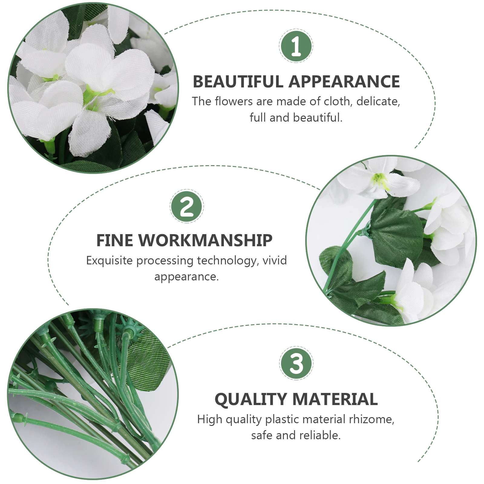 

Simulated Lavender Decorative Flowers 4 Petals Plastic Violets Craft Silk Purple Green Garland Fake Plants Home Wedding Party