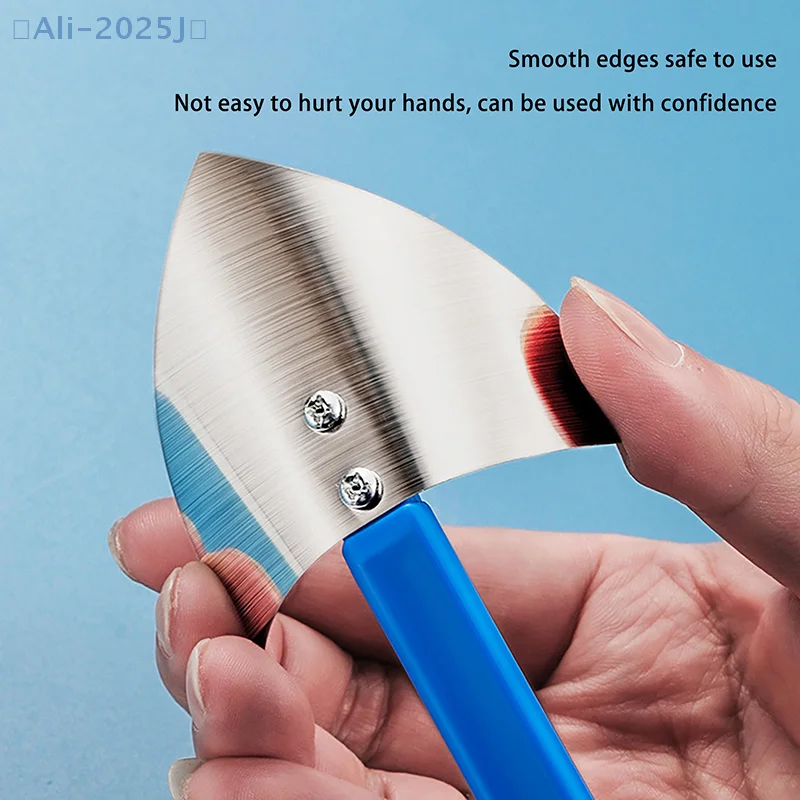 Stainless Steel Spatula Sealing Tools Corner Trowel Plastic Handle Trowel Painting Putty Internal External Corner Putty Scraper