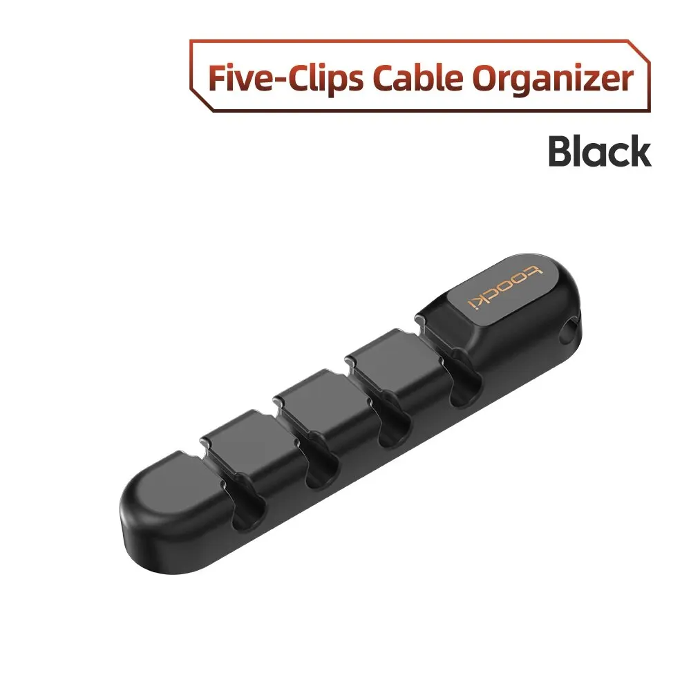 Toocki Kabel Draad Organizer Management 7 Gaatje Houder Usb Desktop Winder Clip Flexibel Voor Muis Toetsenbord Usb Type C Kabel