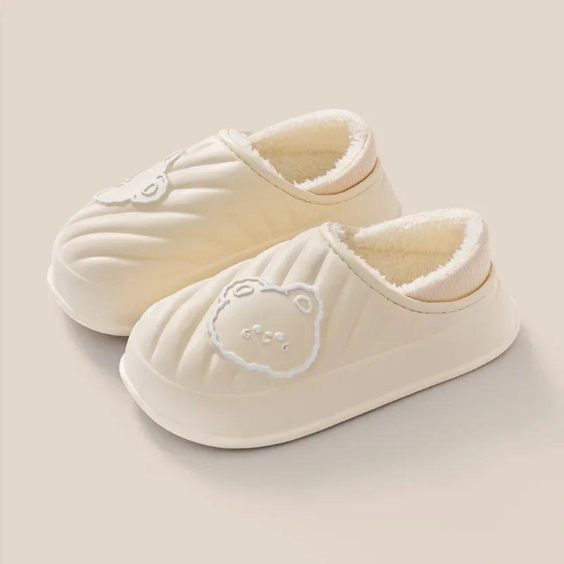 Winter Cotton Slippers for WOMEN'S Home Wear, Waterproof, Snow Proof, Warm and Simple, Cute Couple Cotton ShoesMTX2336