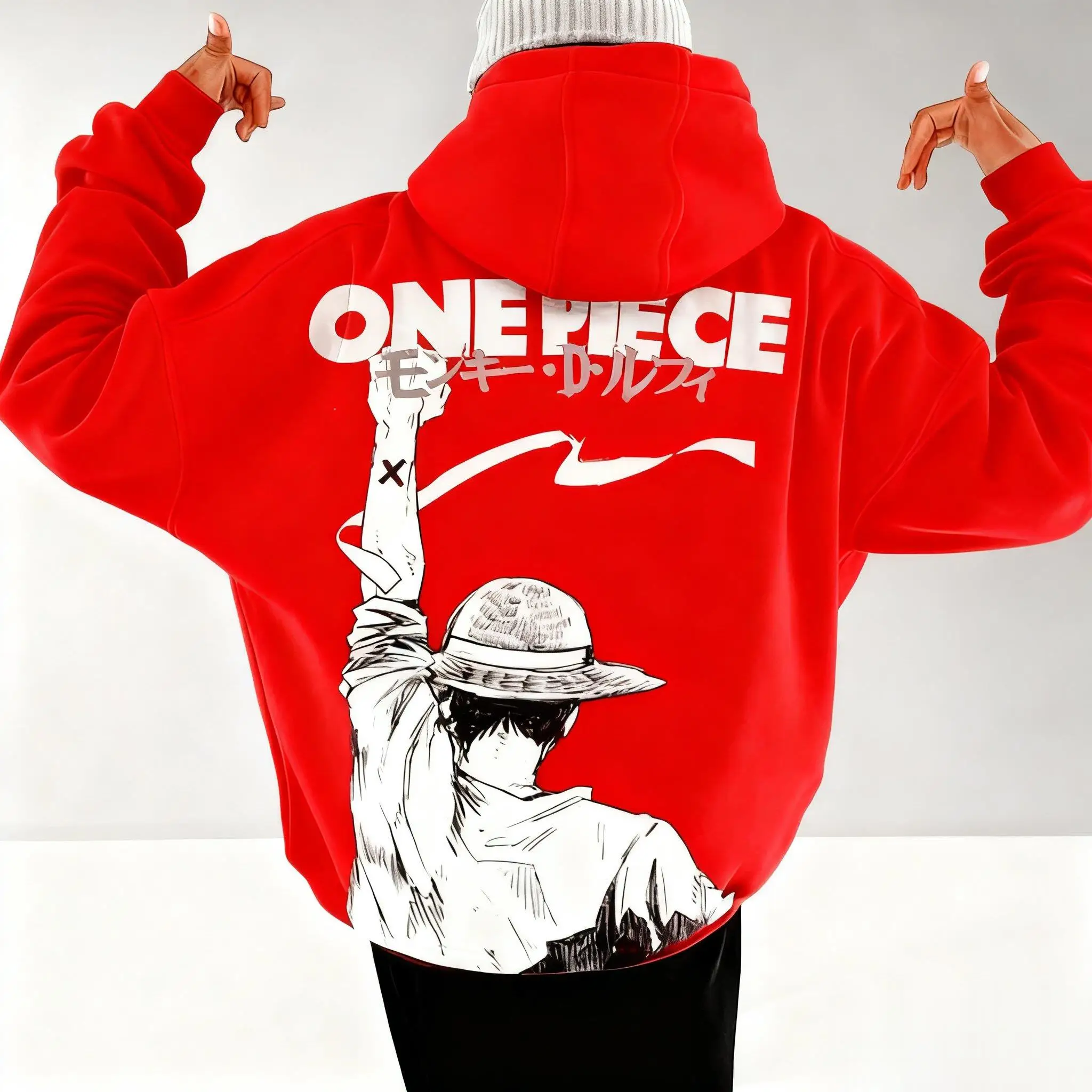 Een Stuk Anime Hoodie Mannen Vrouwen Sweatshirt Luffy Grafische Print Oversized Casual Streetwear Y2k Herfst Mode Unisex