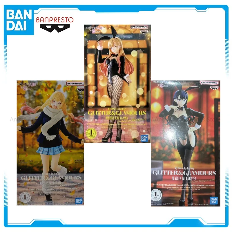 В наличии Оригинальная фигурка Banpresto My Dress-Up Darling Аниме Китагава Марин Glitter & Glamours Коллекция игрушек-моделей WY