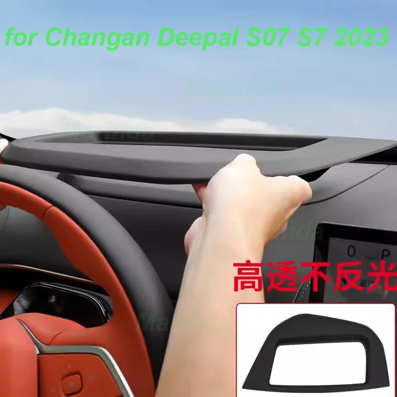 

Car Head-up Display HUD Protective Cover for Changan Deepal S7 2024 Dashboard HD Glass Dust Cover Interior Accessories