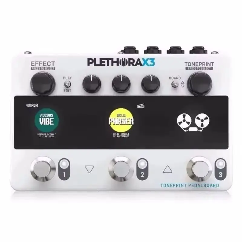 

Tc Electronic Plethora X3 Compact Toneprint Integrated Effects Pedal With 75 Toneprint Slots Per Effect And 3 Mash Footswitches