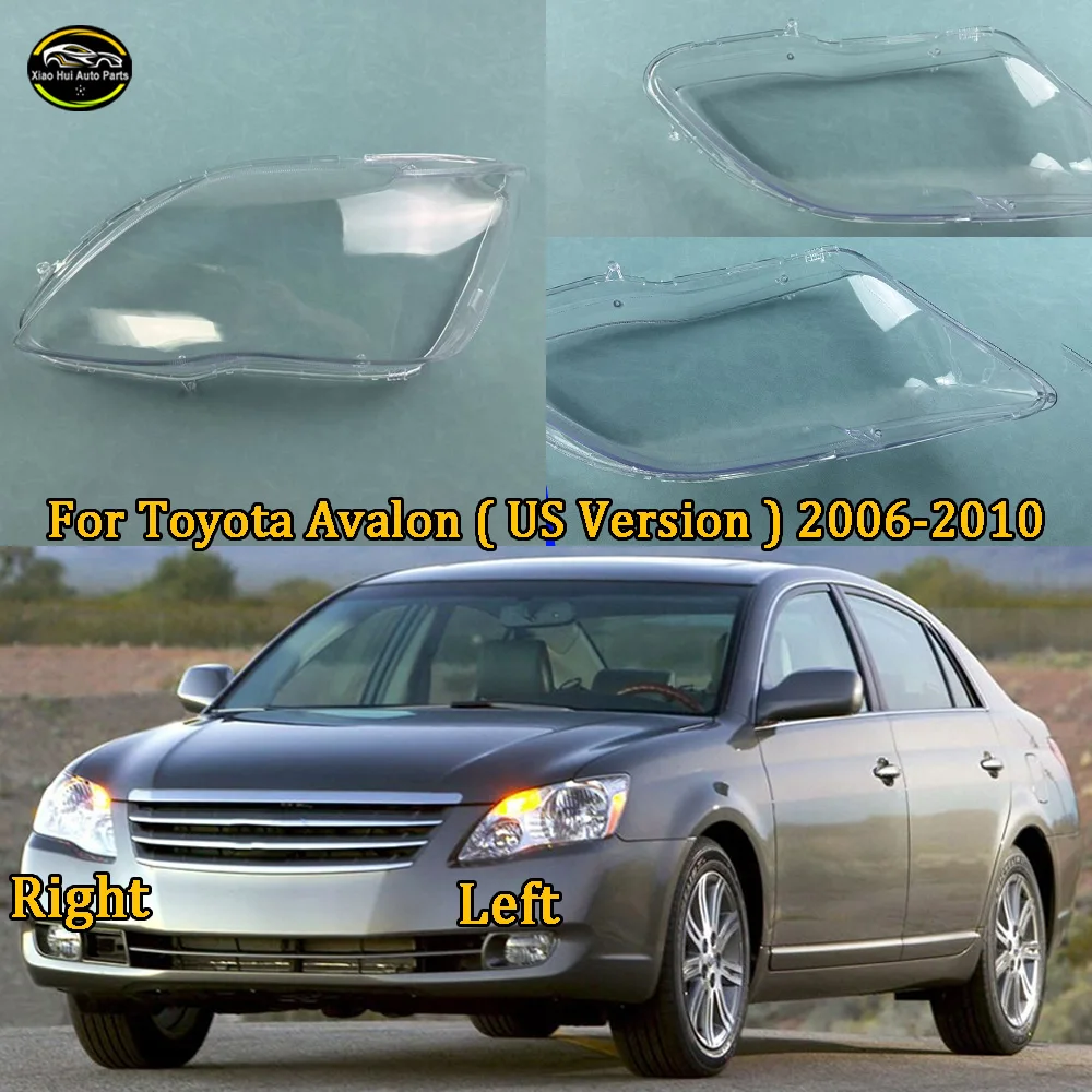Cubierta de Faro Delantero, Carcasa de Lámpara, Lente de Plexiglás para Toyota Avalon (Versión Estadounidense) 2006 2007 2008-2010