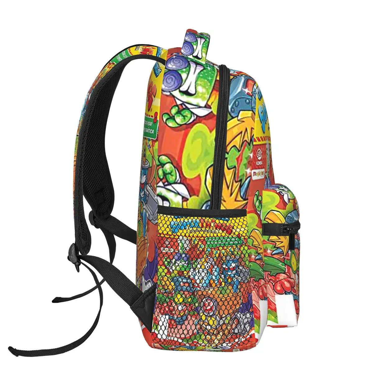 Super Zings Superthings Cartoon Backpack Student Boys Girls BookBag Kids School Bag Computer Shoulder Bags for Men Women - view 3