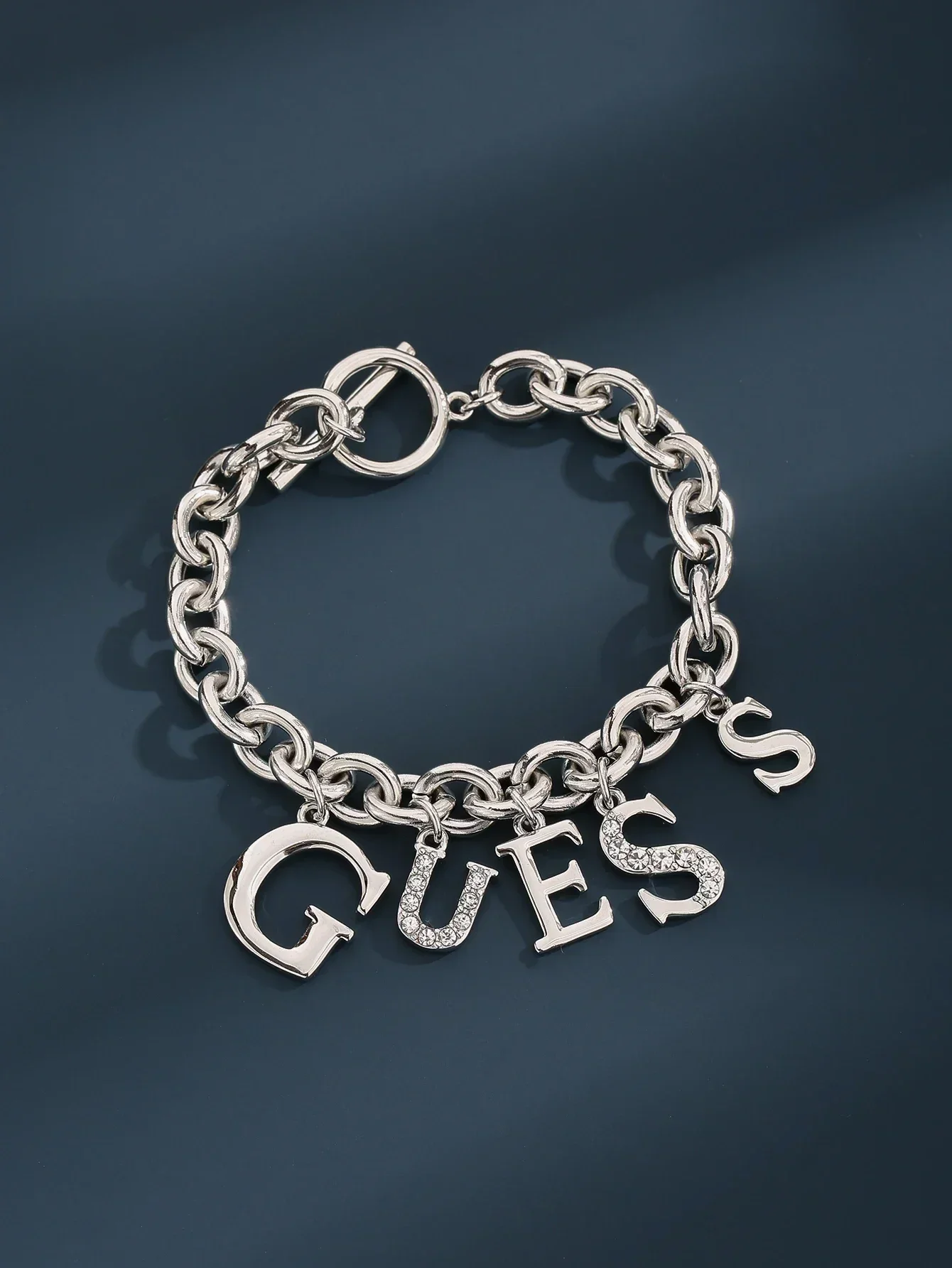 S925 silver jewelry GS new luxury elegant guess bracelet silver Women's Fashion Party