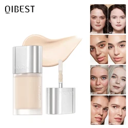 QIBEST 5ml Liquid Foundation Concealer Women Face Makeup Waterproof Oil-Control Concealer Base Cream Cover Dark Circles Cosmetic