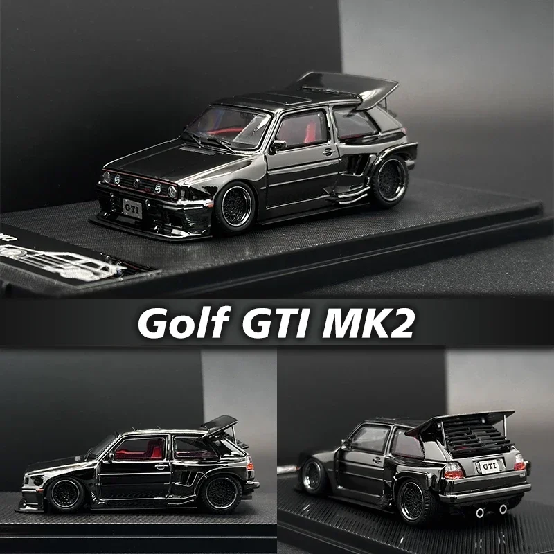 

Liberty64 1:64 GOLF MK2 KS Concept Modified Version Chrome GRAY Diecast Diorama Model Collection Miniature Toy