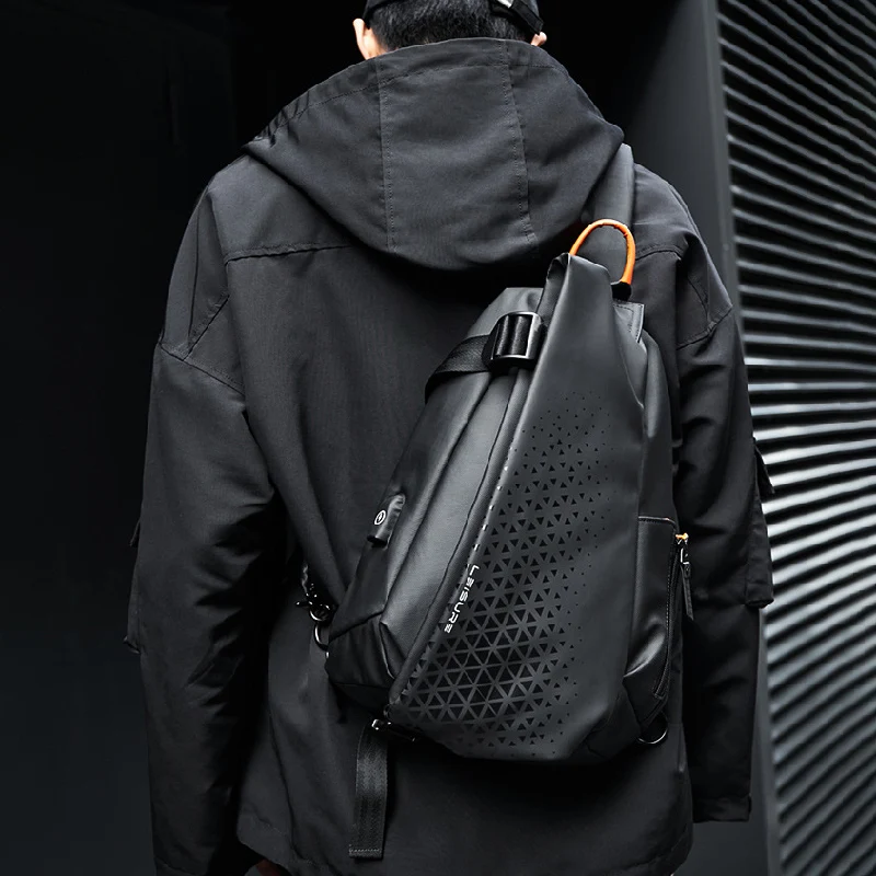 Luxury Designer Business Men Crossbody Bags High Quality Waterproof Fashion Chest Packs Casual Travel Chest Bag Male iPad Pocket