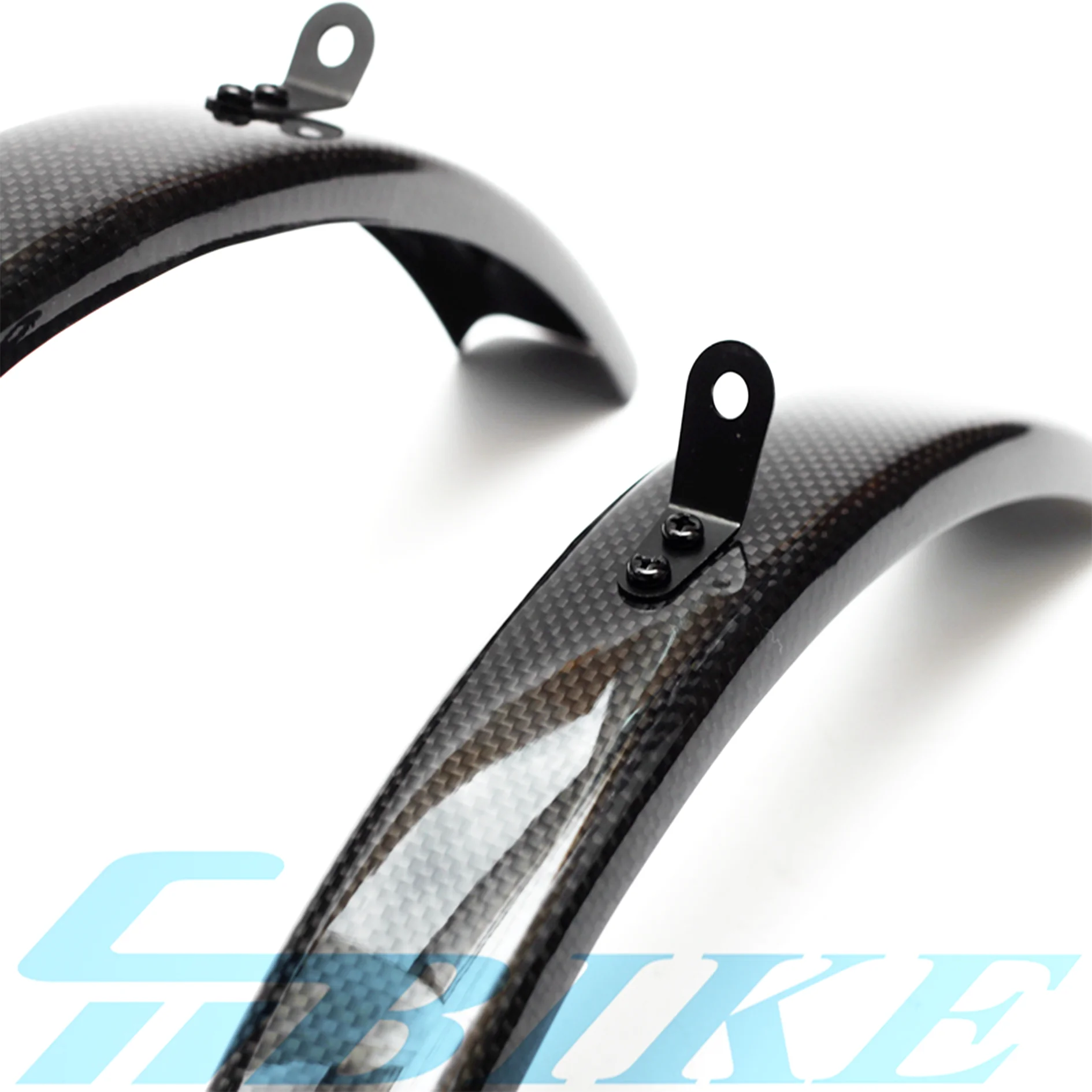 ACEOFFIX Bike Alloy Mud File Hanging Ears, A Set Carbon Mudguard, Carbon Mudguard Fender, for Brompton Mini Velo Folding Bike