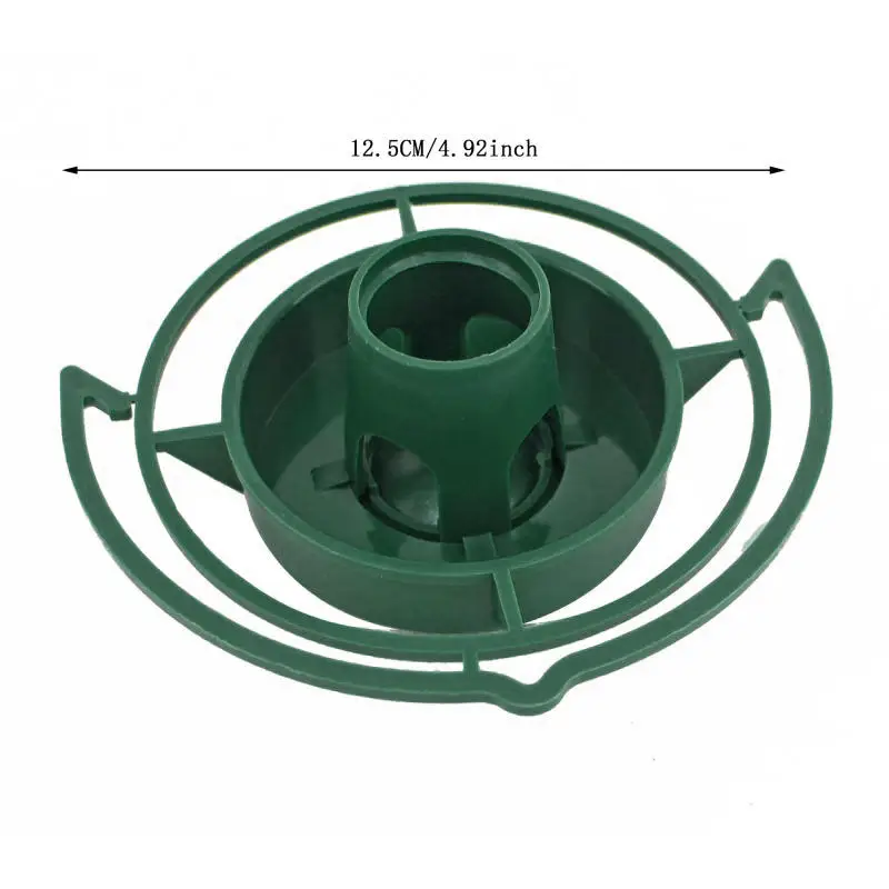 صينية معلقة باللون الأخضر الداكن، وحدة تغذية الطيور البلاستيكية الأوتوماتيكية المحمولة، ملحقات تغذية الشرفة والحديقة الخارجية