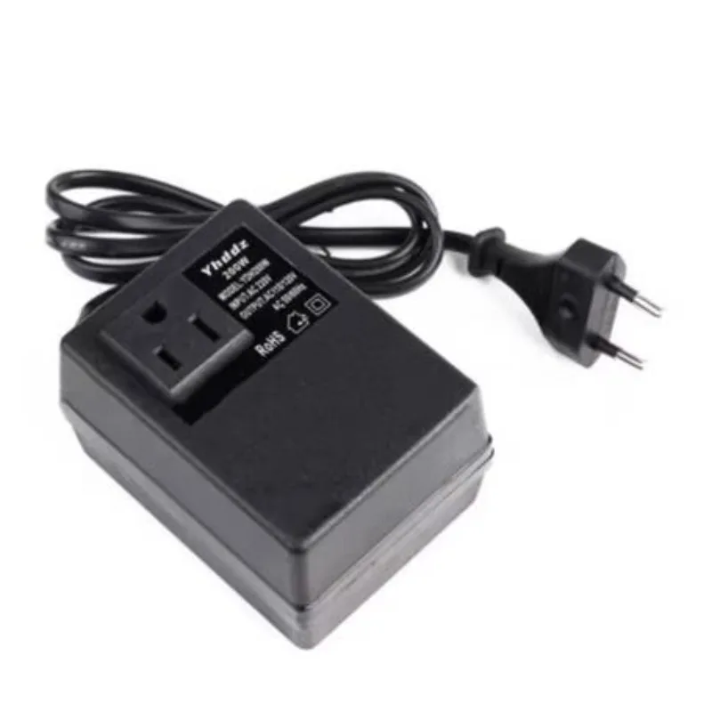 Step Down Single Phase Travel EU Plug Voltage Transformer Converter 200W Voltage Converter Transformer AC 220V To 110V