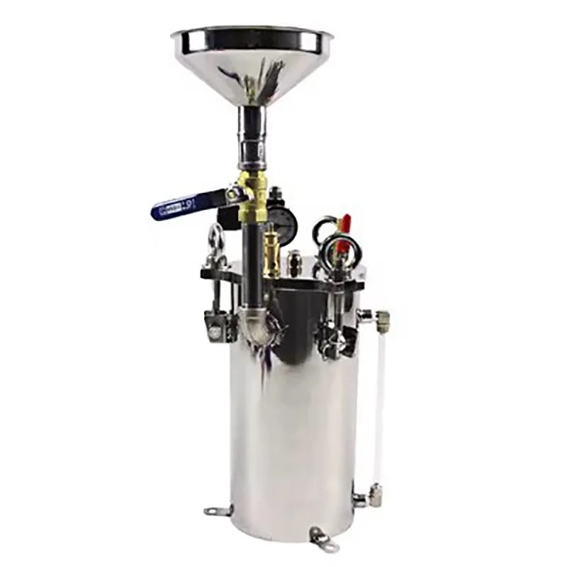 Dispensing Bucket Liquid Glue Dispensing Stainless Steel Pressure Tank With Liquid Level 2L/3L/5L