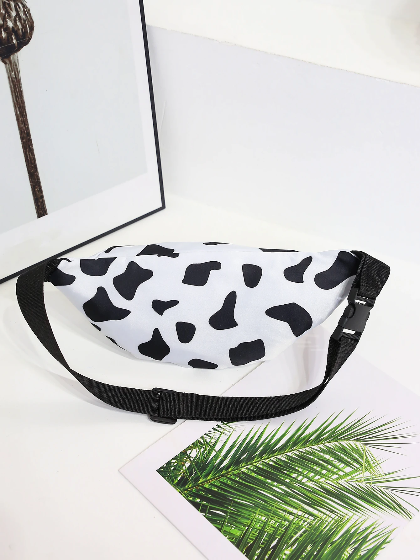 Cow Pattern Waist Bag Printing Fashion Ladies Messenger Bag Sports Chest Bag CrossBody Pocket Belt Bum Fanny Pack Pouch