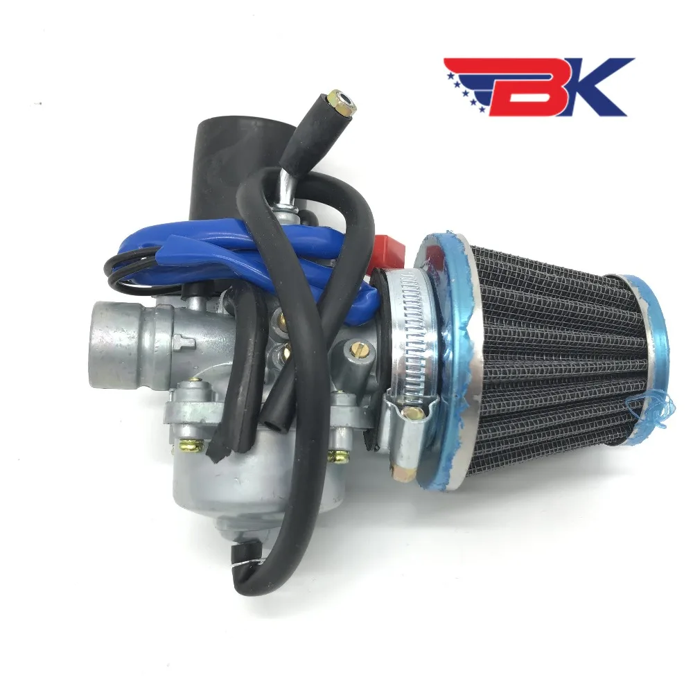 Carburetor W/ Air Filter For 2 Stroke Dinli JP Dino Helix Beast Diamond Back 50cc 70cc 90cc 110cc