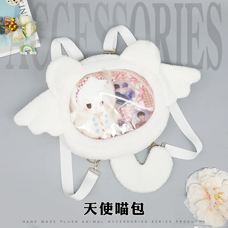 Anime Cartoon Angel Wing Clear Ita Bag Mooie Pluche Handtas Tiener Studenten Rugzak Schoudertas Halloween Party Geschenken Itabag