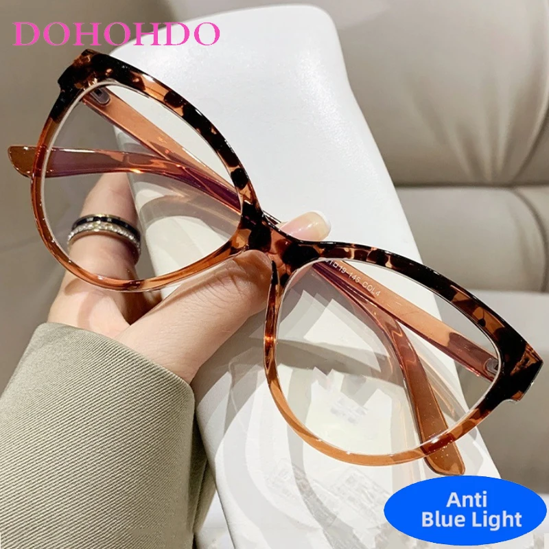 

Vintage Luxury Fashion Brand Design Cat Eye Blue Light Optical Glasses For Men Women Computer Classic Glasses For Gaming Unisex