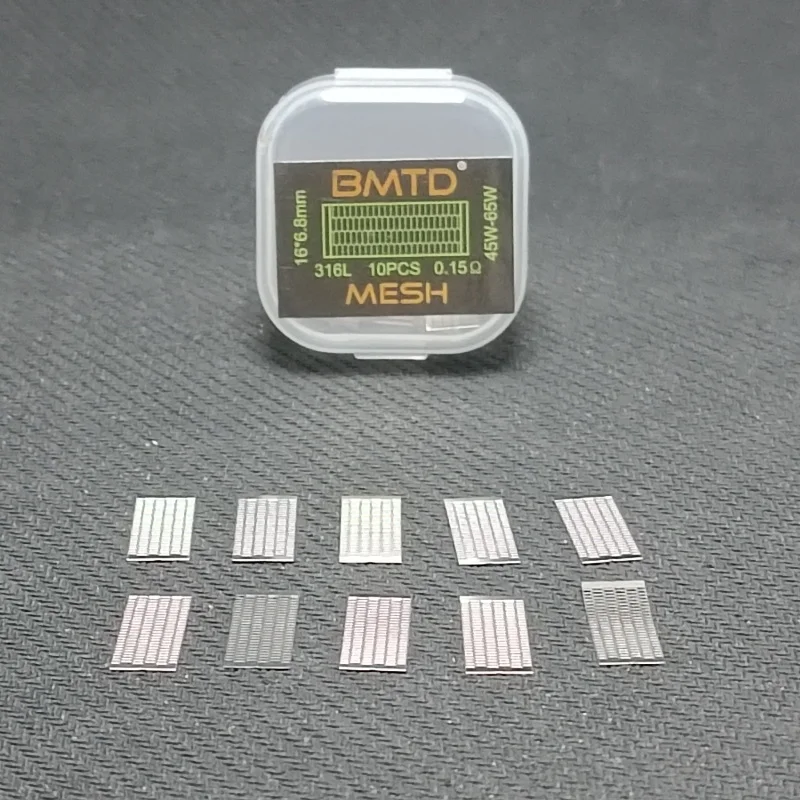 5 adet BMTD Önceden Yapılmış Bobin SS316 Mesh 0.12 0.15 ohm 16*6.8mm Tel, Zeus X Mesh Kylin M v3 Pro RTA Profile RDA vape TANK için