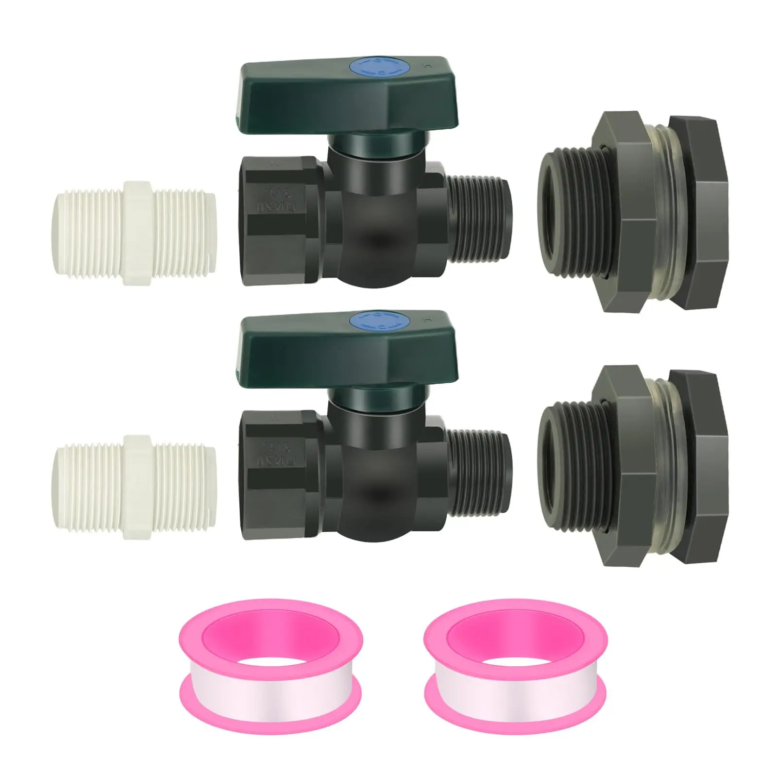 1 Set, PVC Water Barrel Spigot Kit, Connector Drain Adapter With Inner Connection For Garden, Rain Barre, Garden Tool Supplies