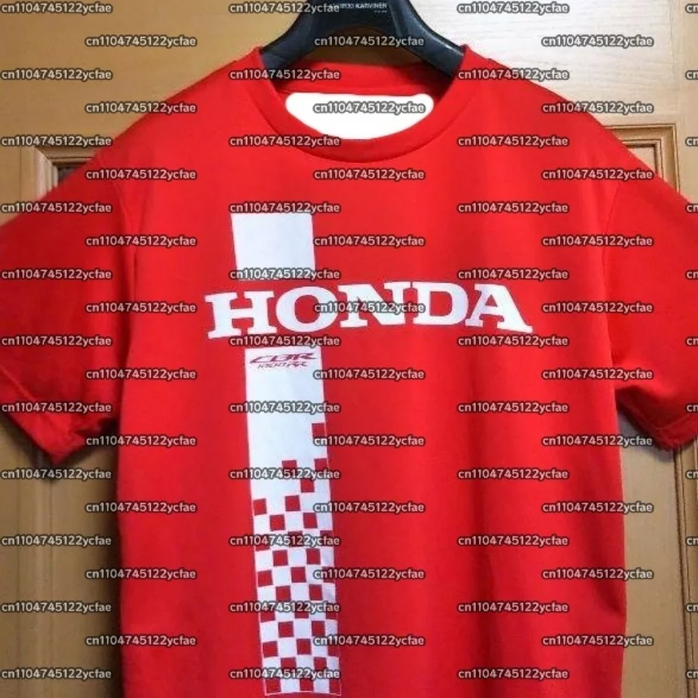 

2025Мужская и женская футболка для верховой езды Honda, топы, футболка для езды на мотоцикле по бездорожью, быстросохнущая дышащая спортивная футболка с короткими рукавами