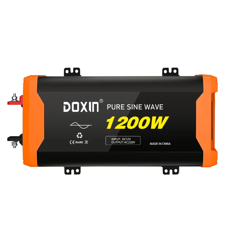 12v/24v - 220v Inversor De Corriente De Onda Sinusoidal Pura 1200W/2500W Con LCD Y Control Remoto 1,2 KW/2,5 kW