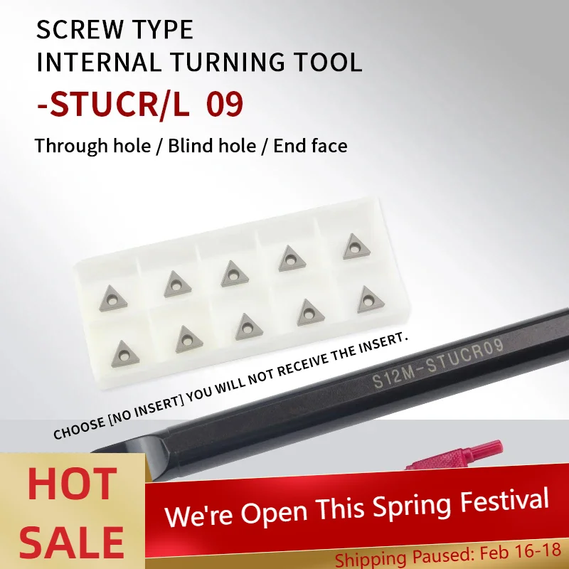 

STUCR S08K-STUCR09 S10K-STUCR09 S12M-STUCR09 внутренний держатель токарного инструмента TCMT/TCGT09 поворотные твердосплавные вкладыши
